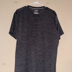 Men's Charcoal Henley Shirt